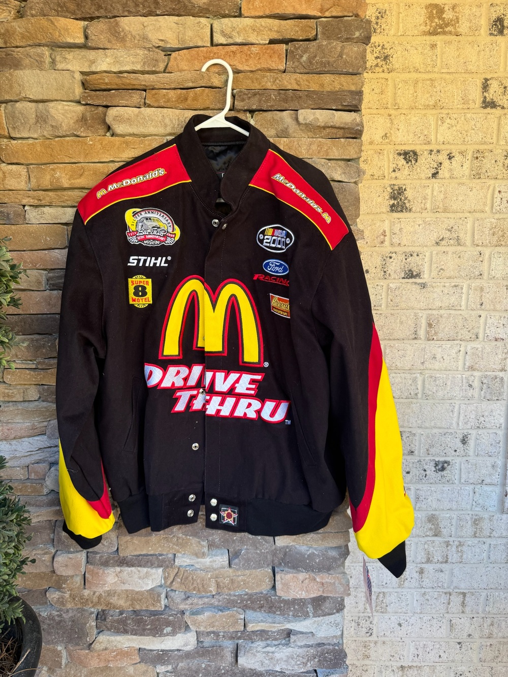 JH Design Bill Elliott McDonald's Winston Cup Vintage Crew Jacket-Size XL